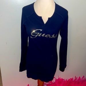 3 long sleeved sequin Guess shirts
